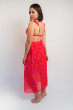 Cargar imagen en el visor de la galería, High Waisted - Bikini Pink and Orange set