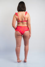 Cargar imagen en el visor de la galería, High Waisted - Bikini Pink and Orange set