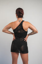 Cargar imagen en el visor de la galería, Vestido de baño tejido - Salida de baño color Negro