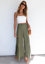 Cargar imagen en el visor de la galería, Green Boho Palazzo
