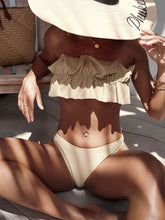 Cargar imagen en el visor de la galería, Low Waisted - Two Piece Ivory Bikini
